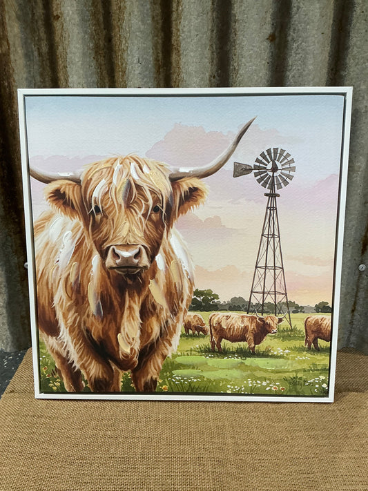 Highland Cow Canvas Print