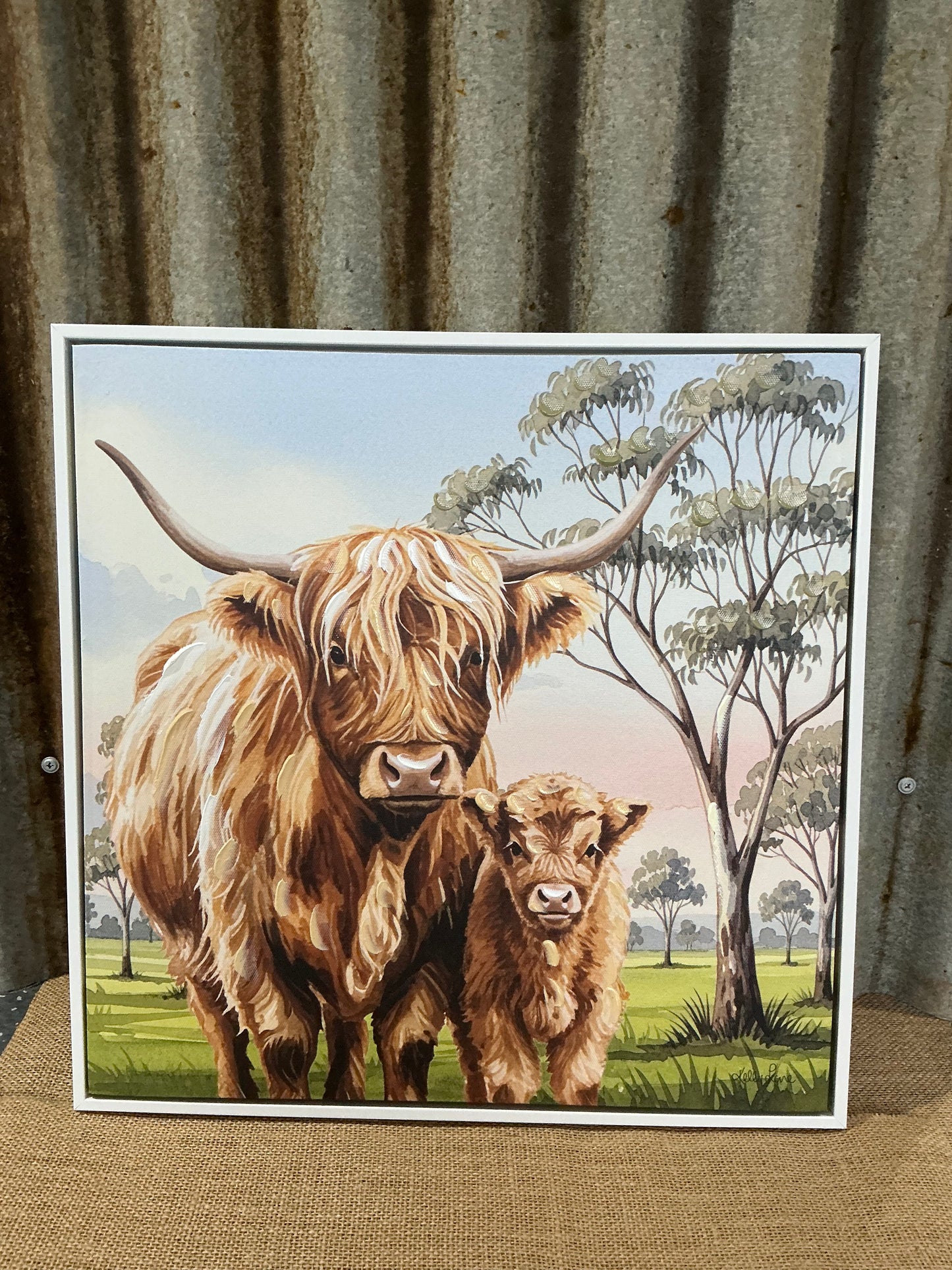 Highland Cow Cavas Print