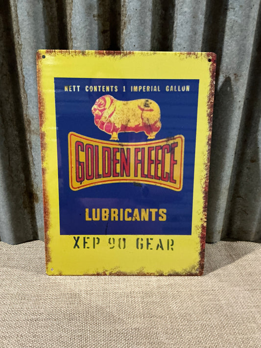 Golden Fleece Tin Sign