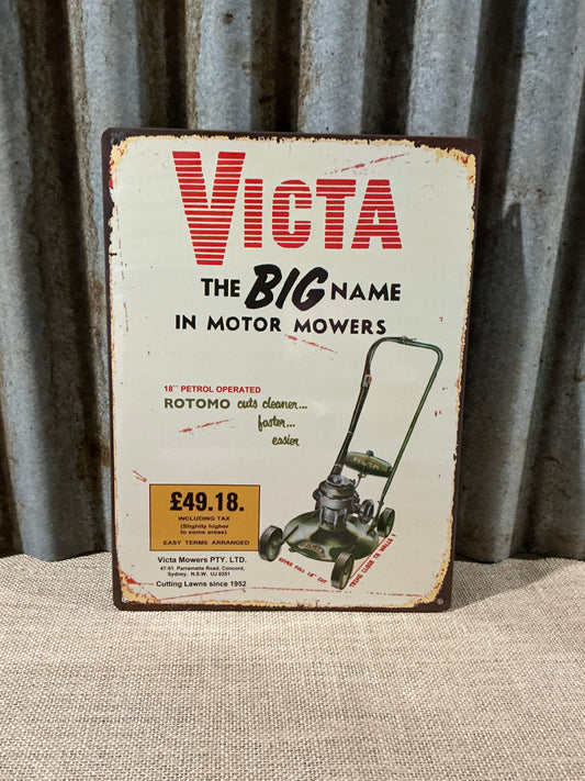 Victa Mower Sign