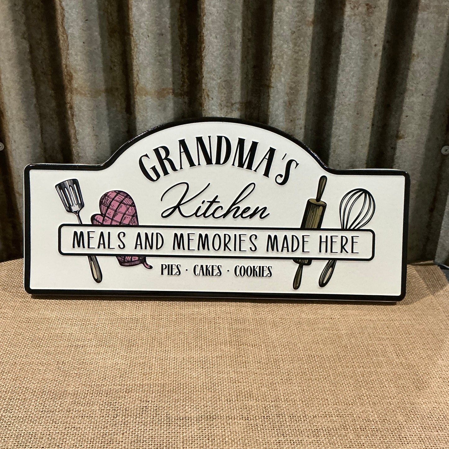 Grandma's Kitchen Tin Sign