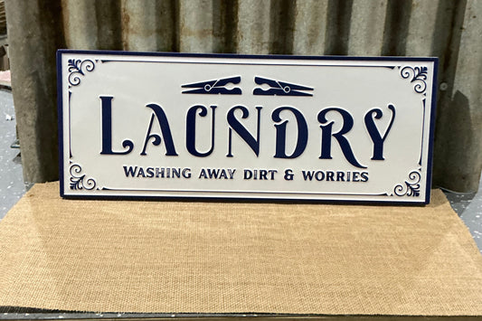 Laundry Tin Sign