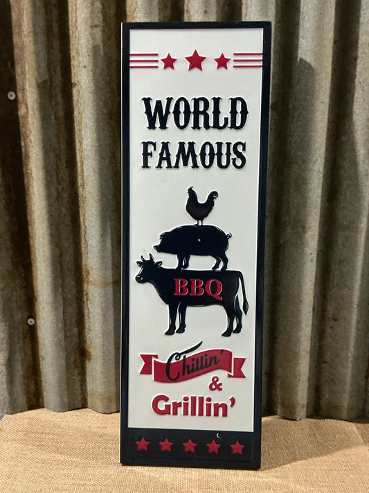 World Famous Beef Tin Sign