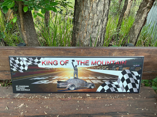 King Of The Mountain Tin Sign