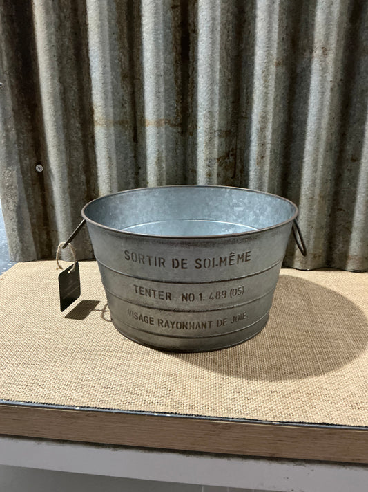 Rustic Galvanized Bucket