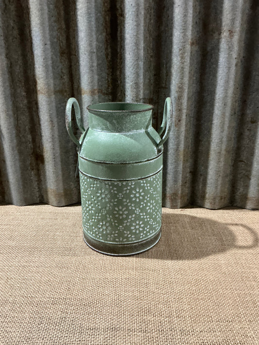 Frosted Sage Milk Can