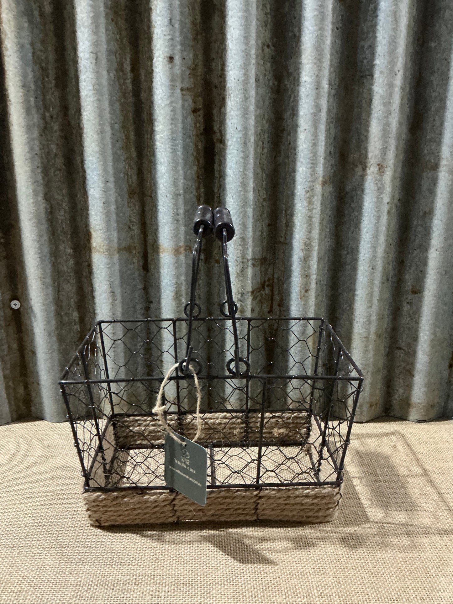 Vintage Wire Storage Basket