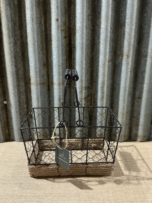 Vintage Wire Storage Basket