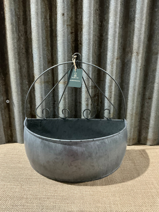 Large Retro Metal Flower Pot Bucket