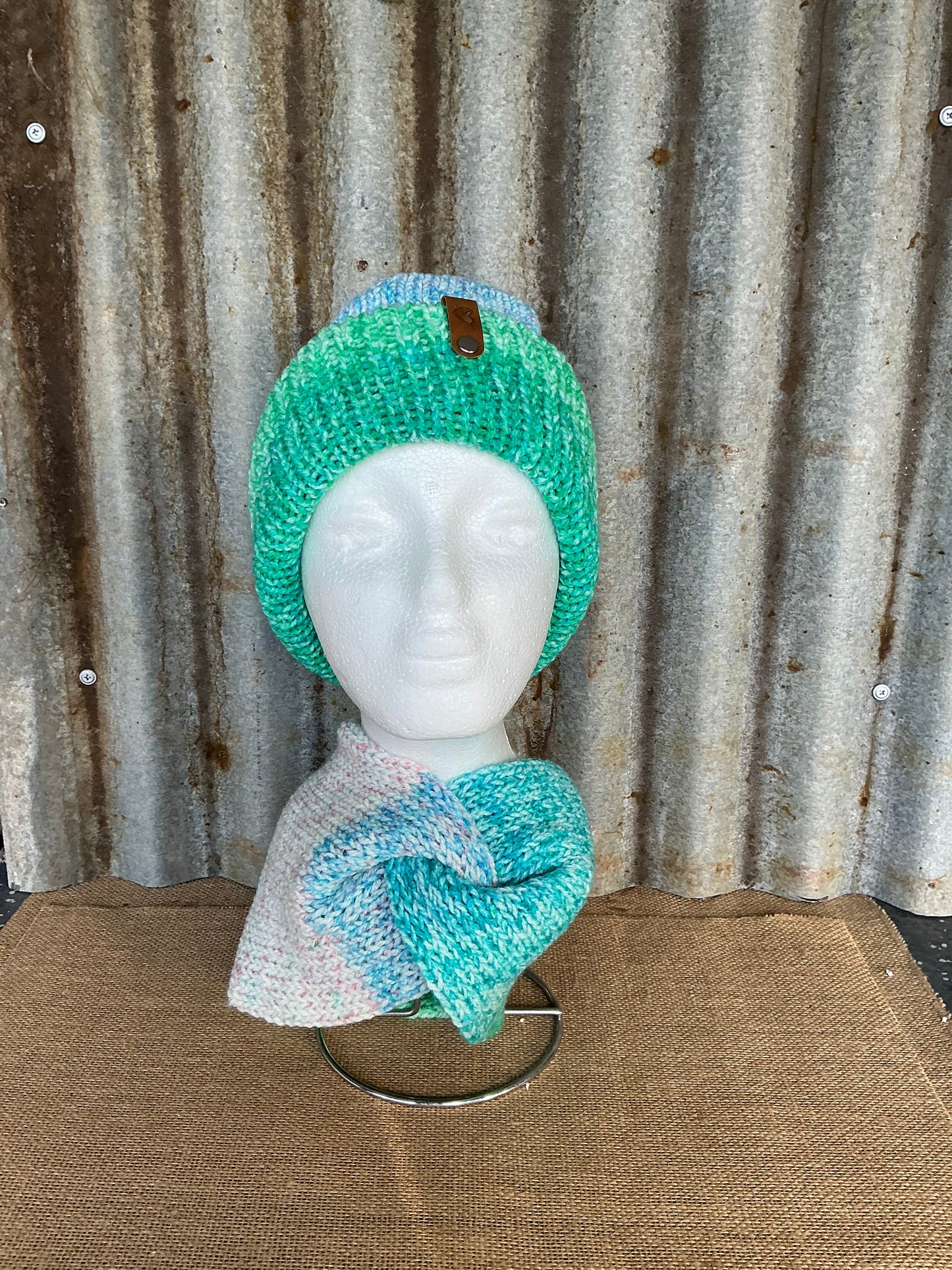 Handmade Beanie and Ear/neck Warmer
