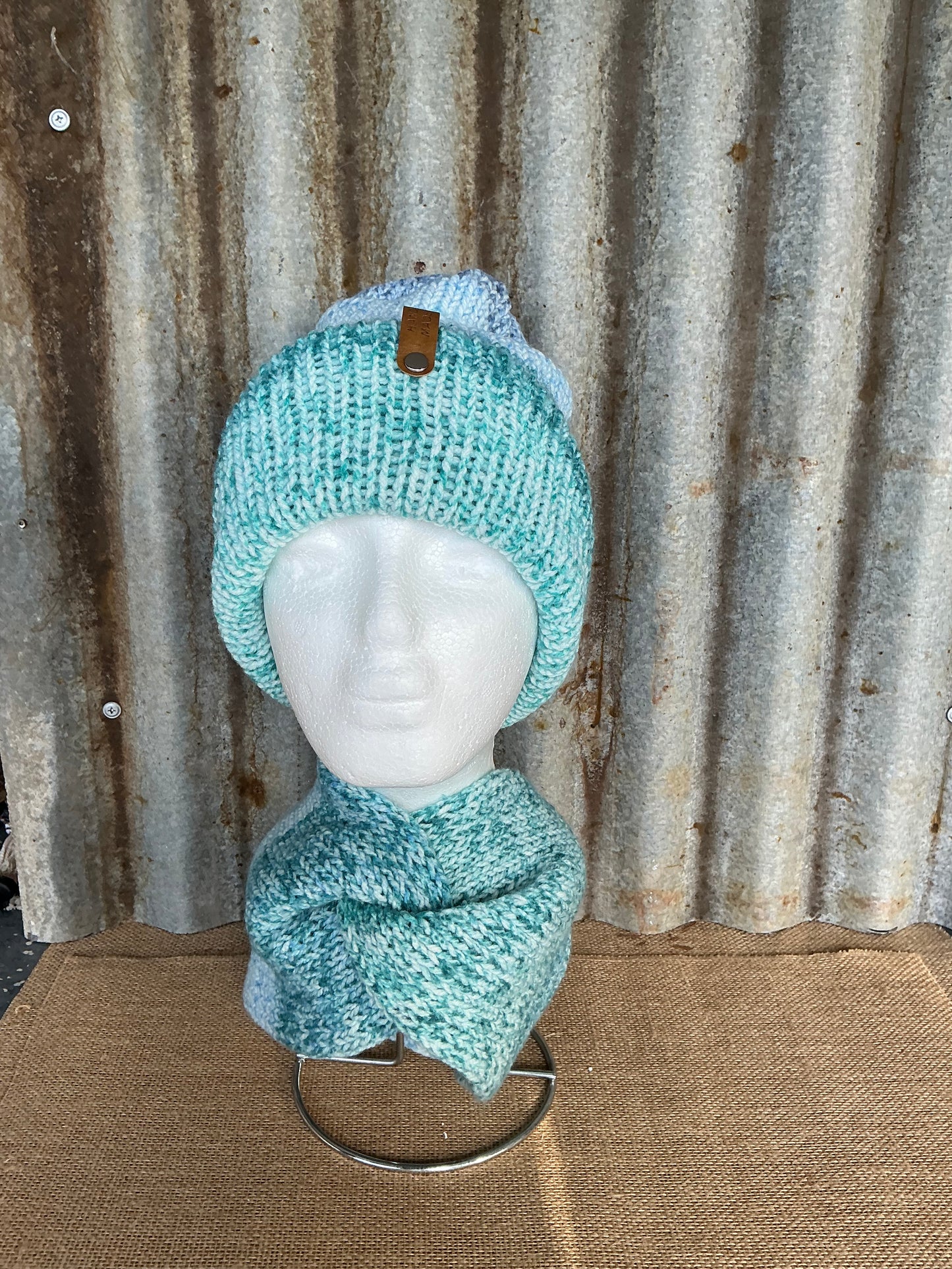 Handmade Beanie and Ear/neck Warmer