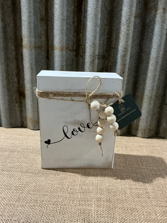 Wooden Decorative Book