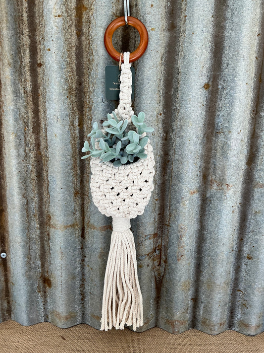 Natural Cord Macrame Plant Pod