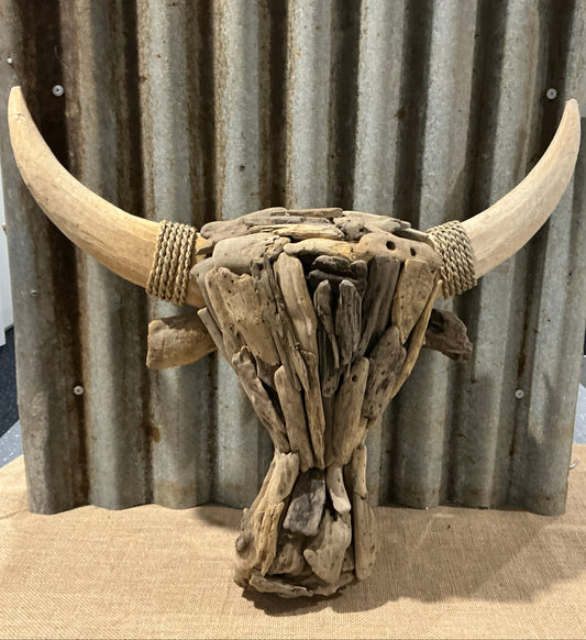 Driftwood Cow Head Large