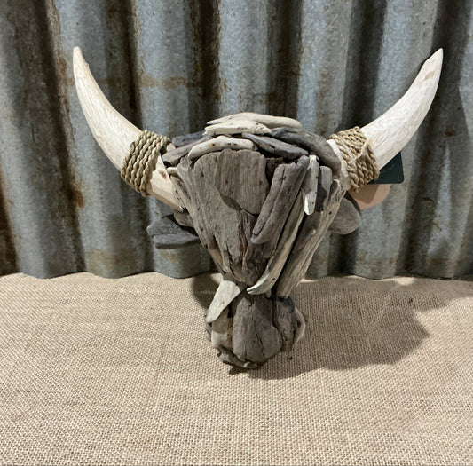 Driftwood Cow Head Small