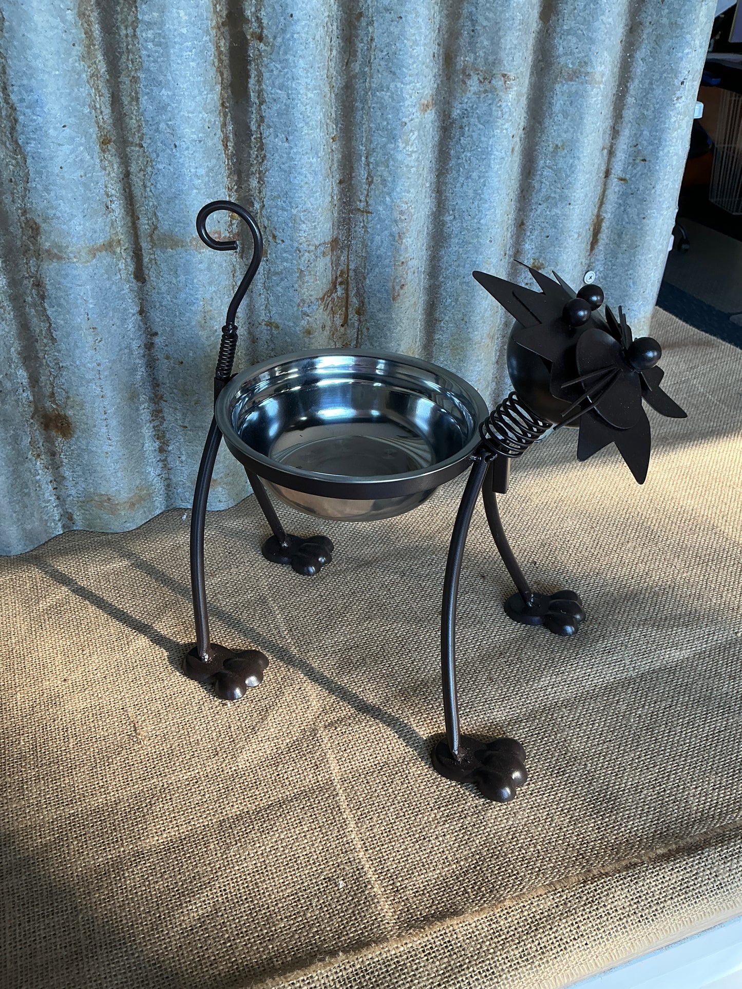 Cat With Water Bowl