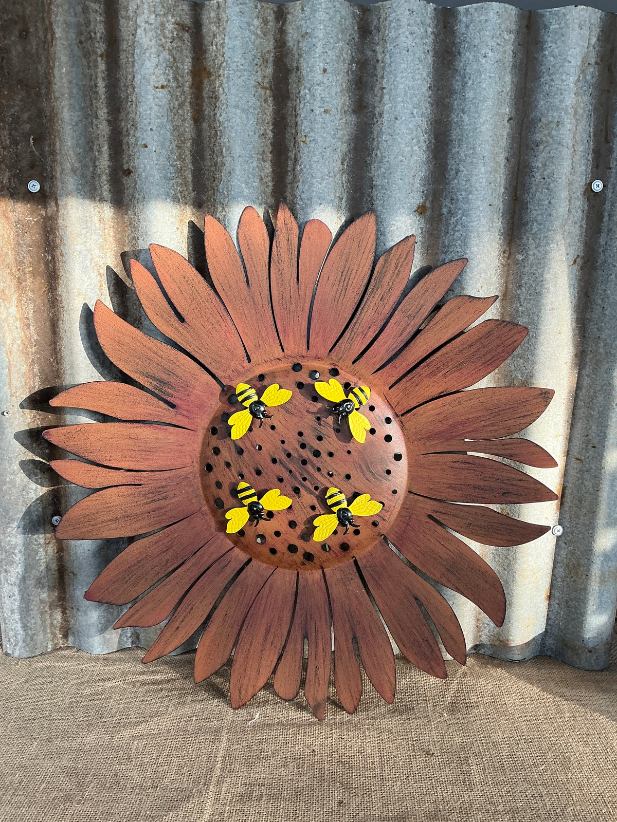 Sunflower Bee Wall Art