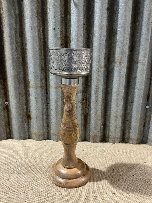 French Provincial Footed Candle Holder