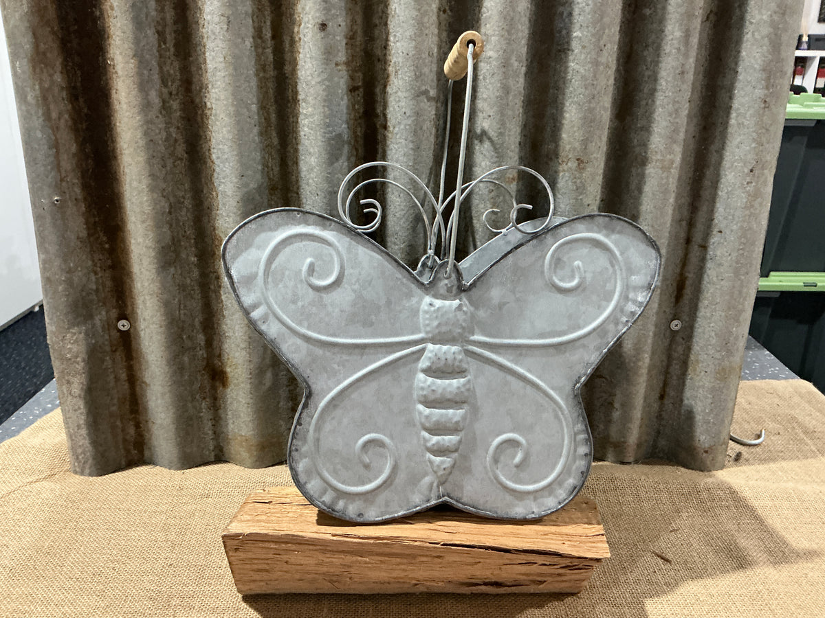 Small Nested Distressed Finish Butterfly Planter