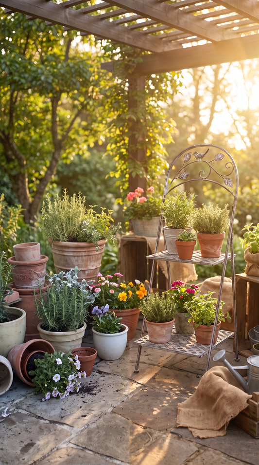 2 Tier Folding Plant Stand