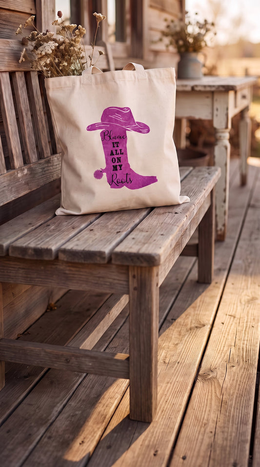Blame It On My Roots Tote Bag