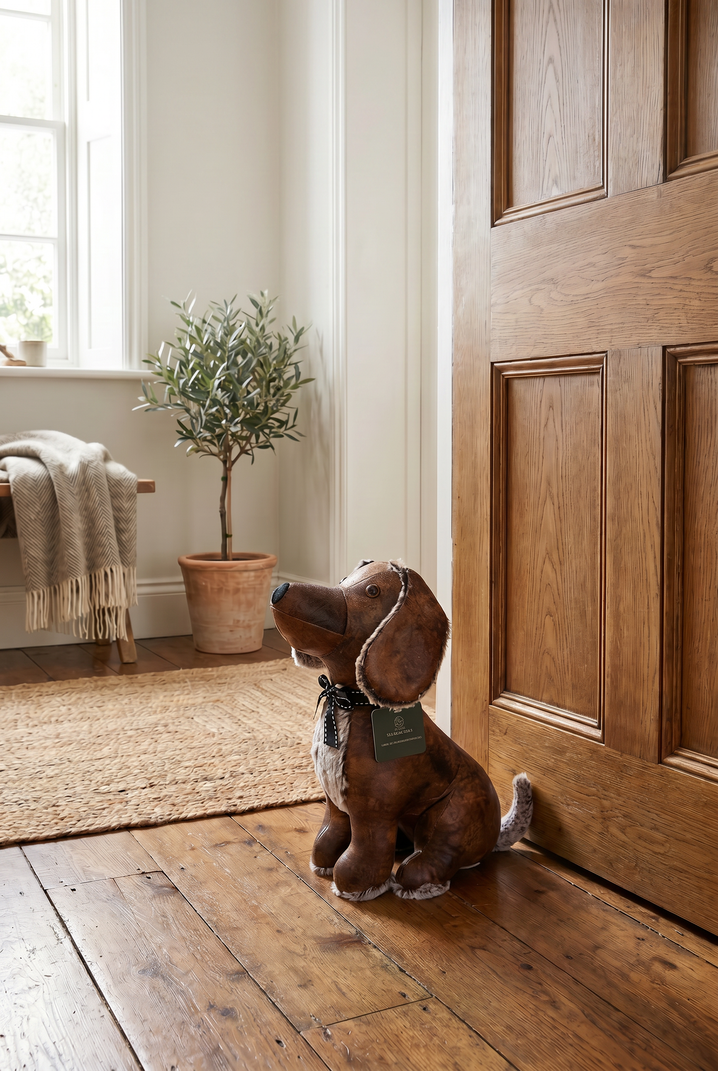 Dusty the Dog Door Stop