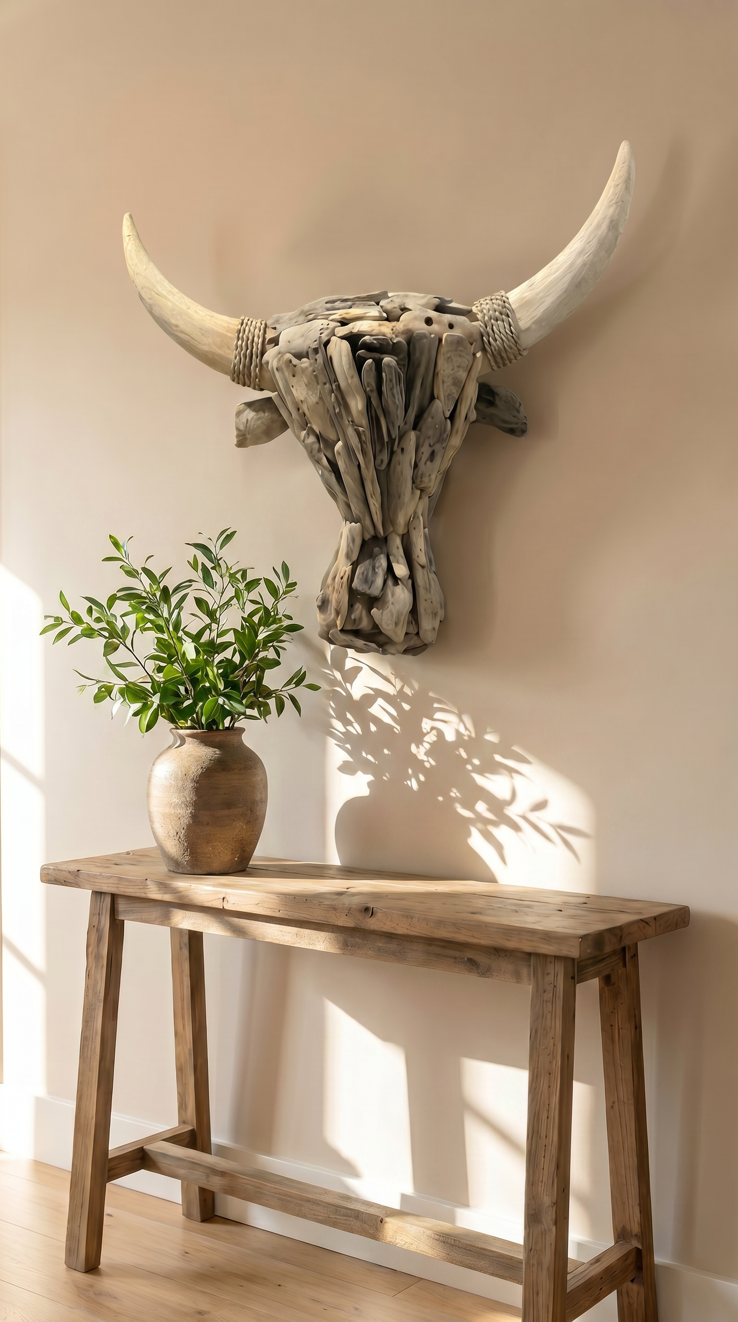 Driftwood Cow Head Large
