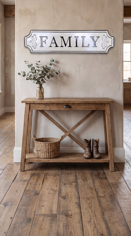Family Enamel Wall Sign