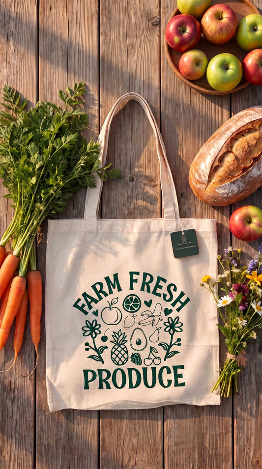 Farm Fresh Produce Tote Bag
