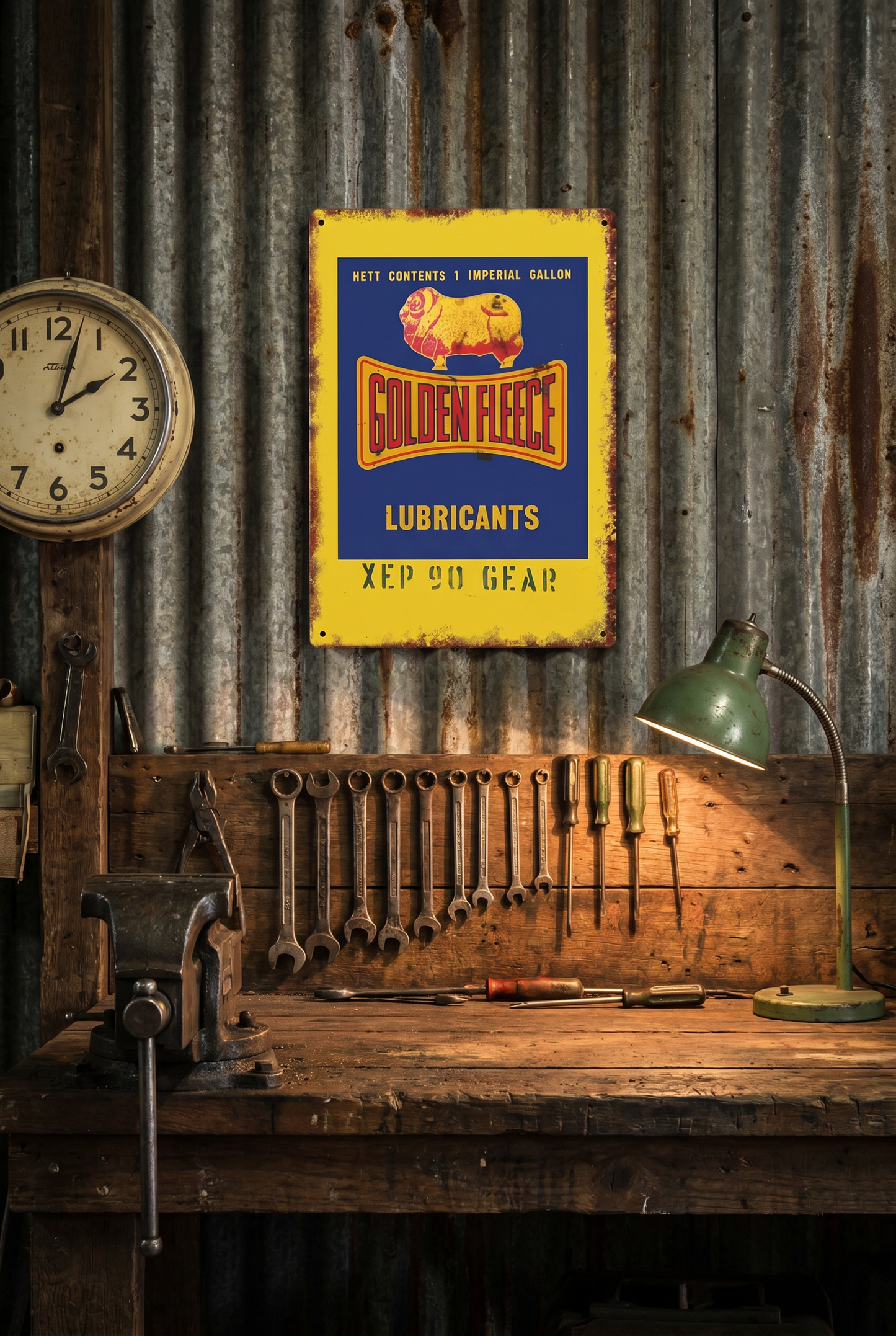 Golden Fleece Tin Sign