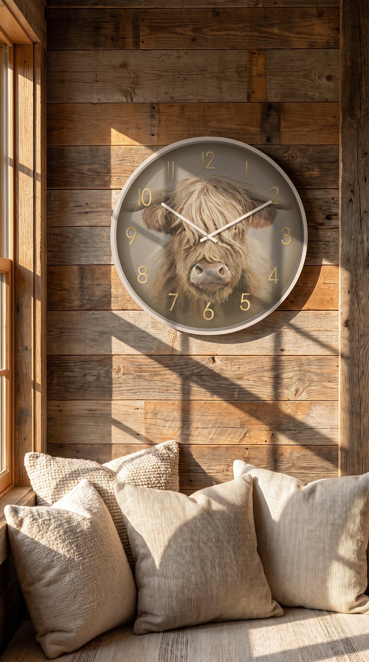 Highland Cow Wall Clock