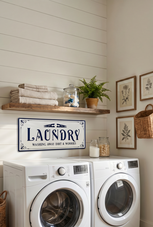 Laundry Tin Sign