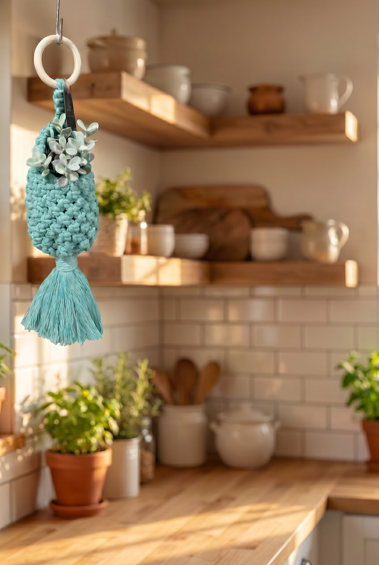Macrame Plant Pod – Boho Hanging Planter
