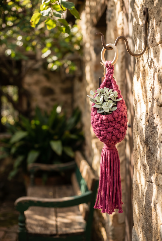 Macrame Plant Pod – Boho Hanging Planter