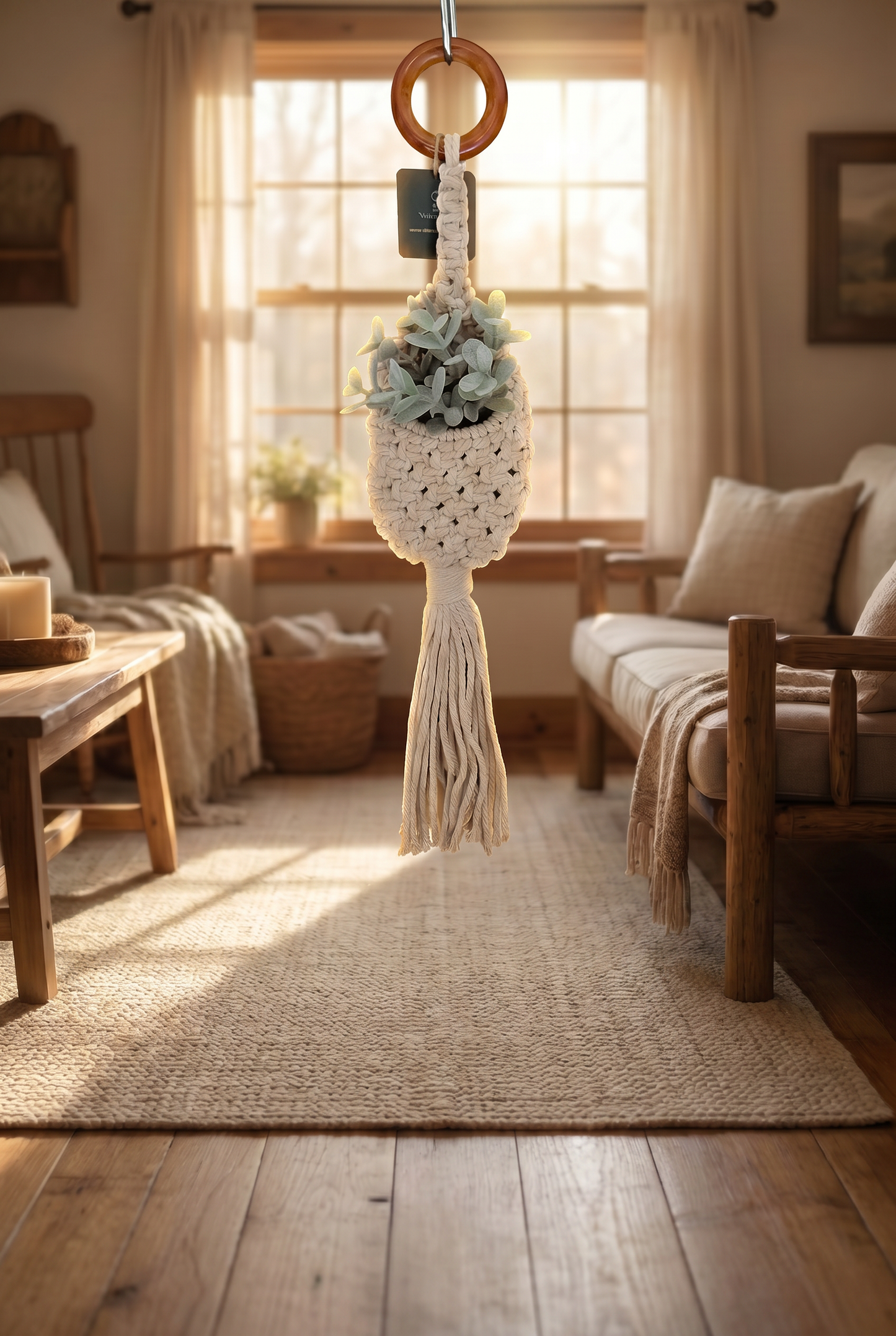 Natural Cord Macrame Plant Pod