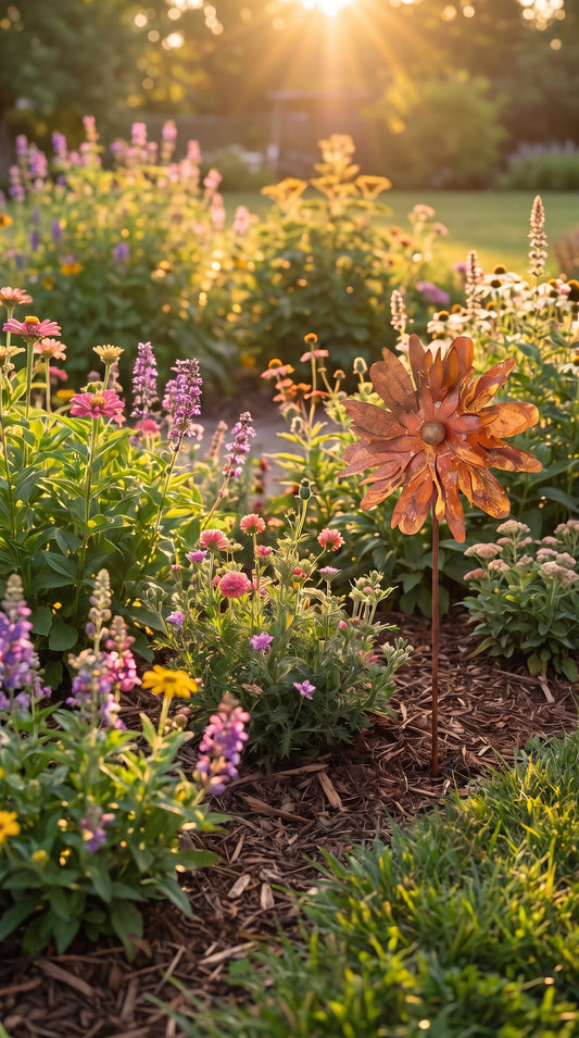 Rust Flower Stake