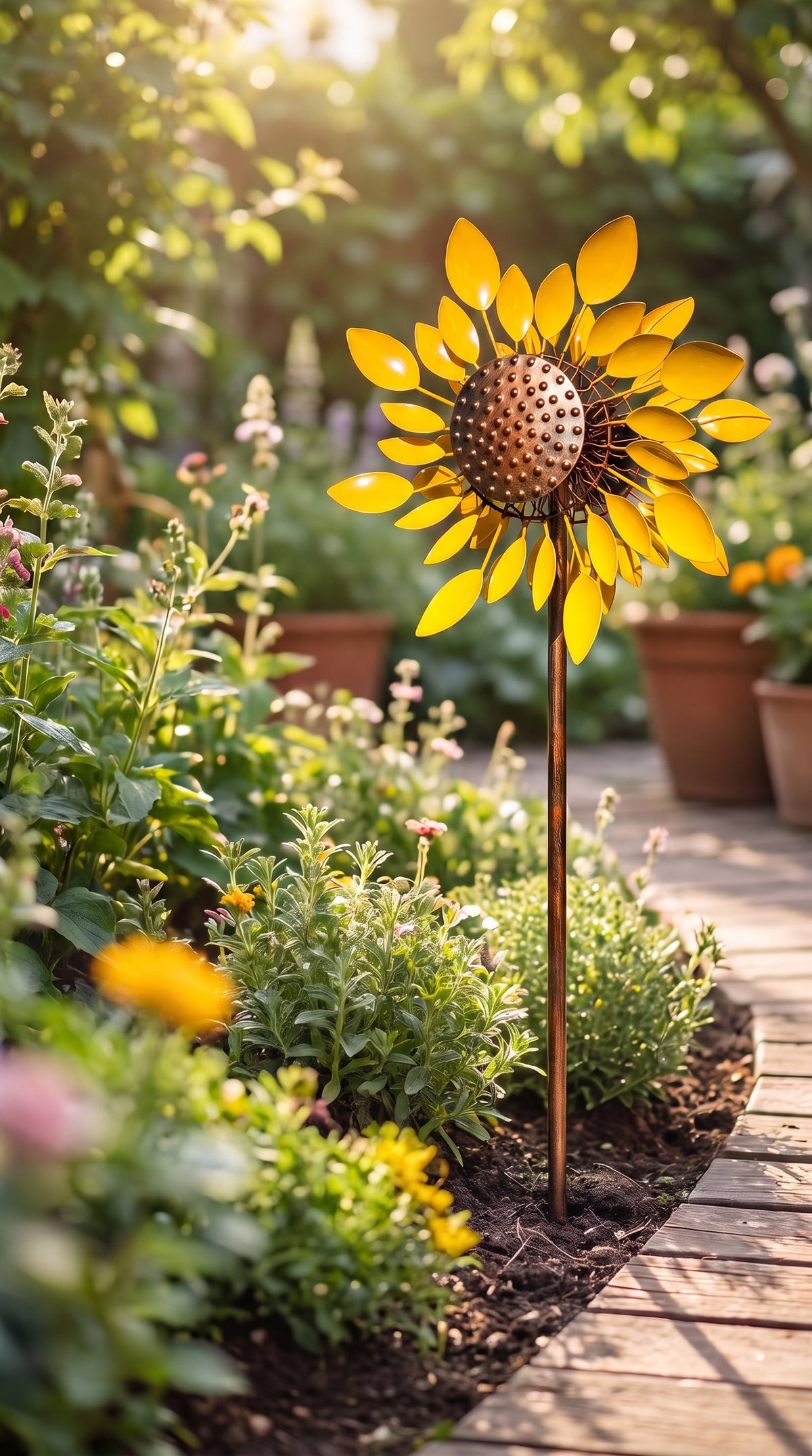 Small Sunflower Windspinner