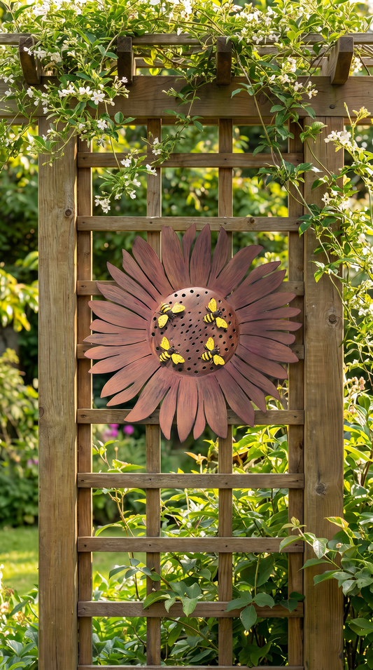 Sunflower Bee Wall Art