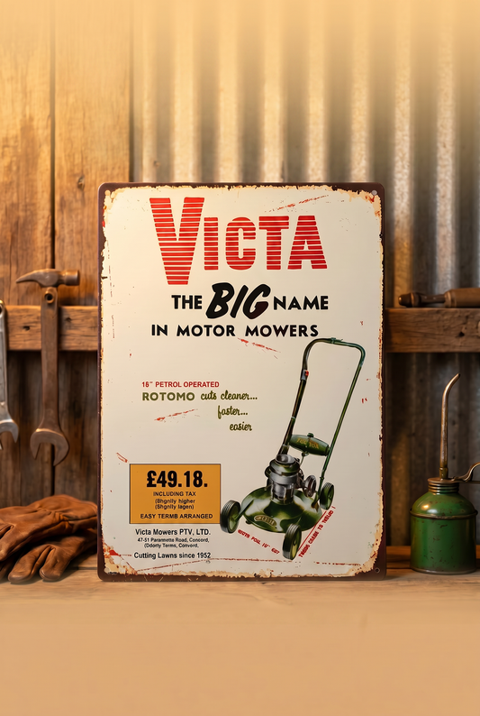 Victa Mower Sign