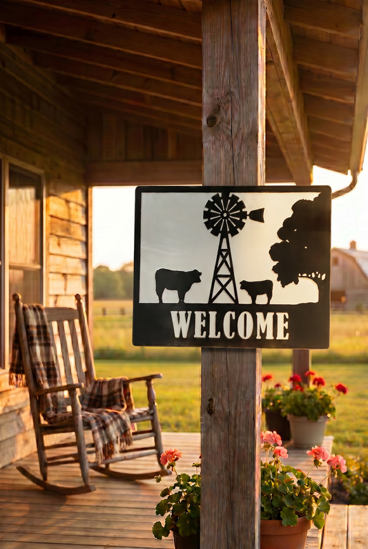 Welcome Tin Sign