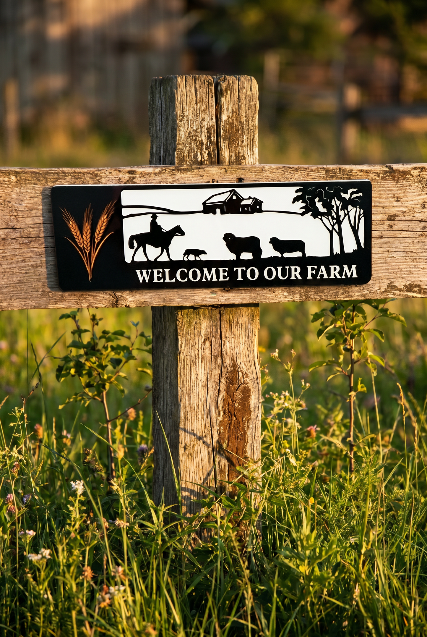 Welcome To The Farm Tin Sign