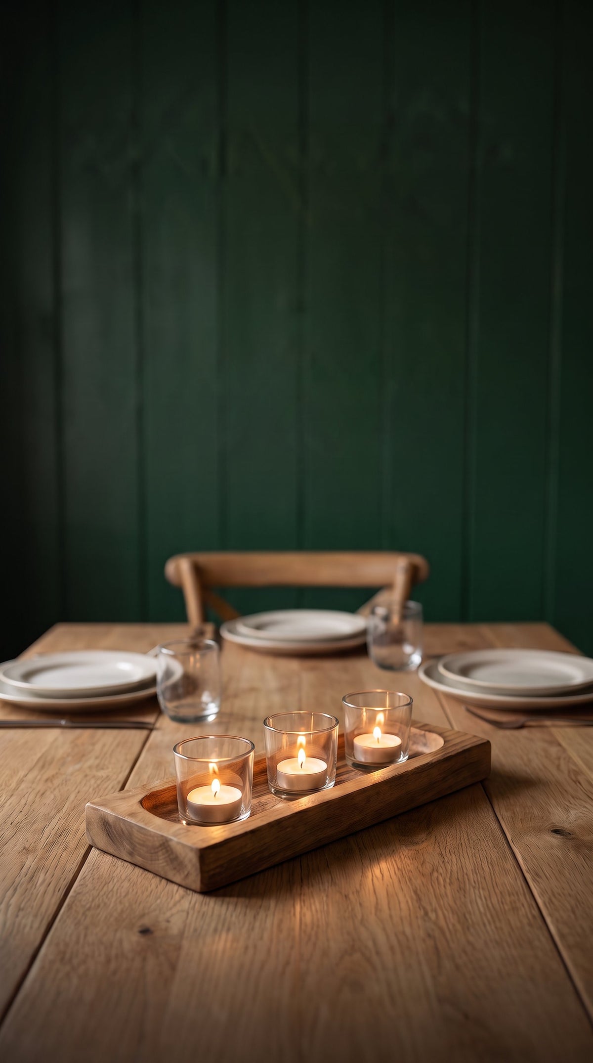 Wooden Tea light Candle Holder