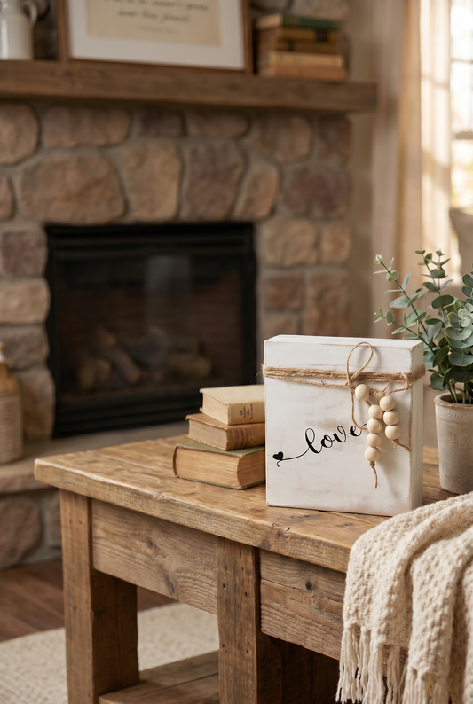 Wooden Decorative Book