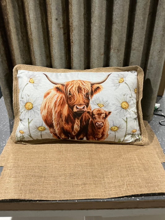 Highland Cow Pillow