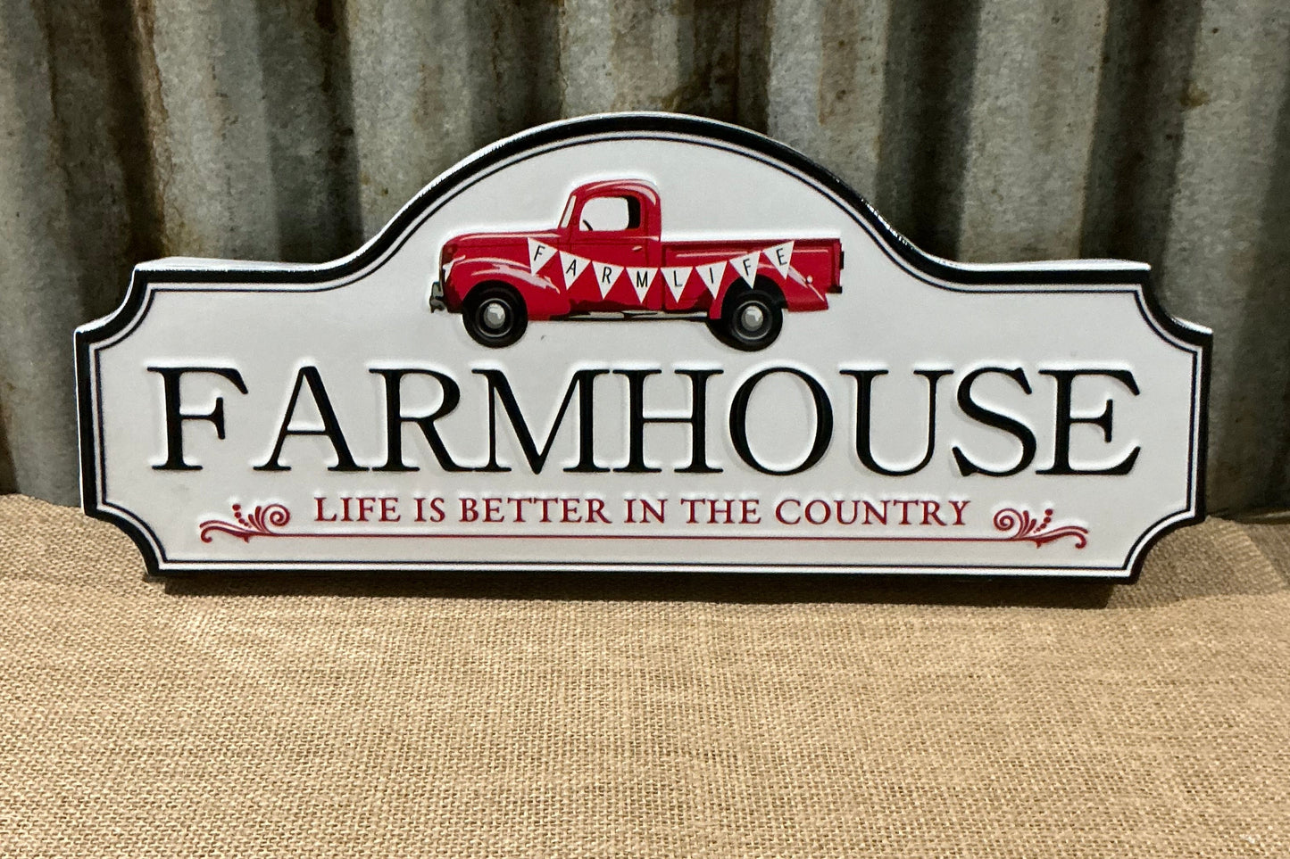 Small Farm house Tin Sign