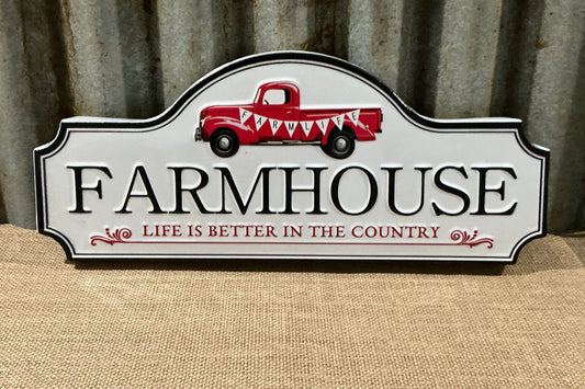 Small Farm house Tin Sign