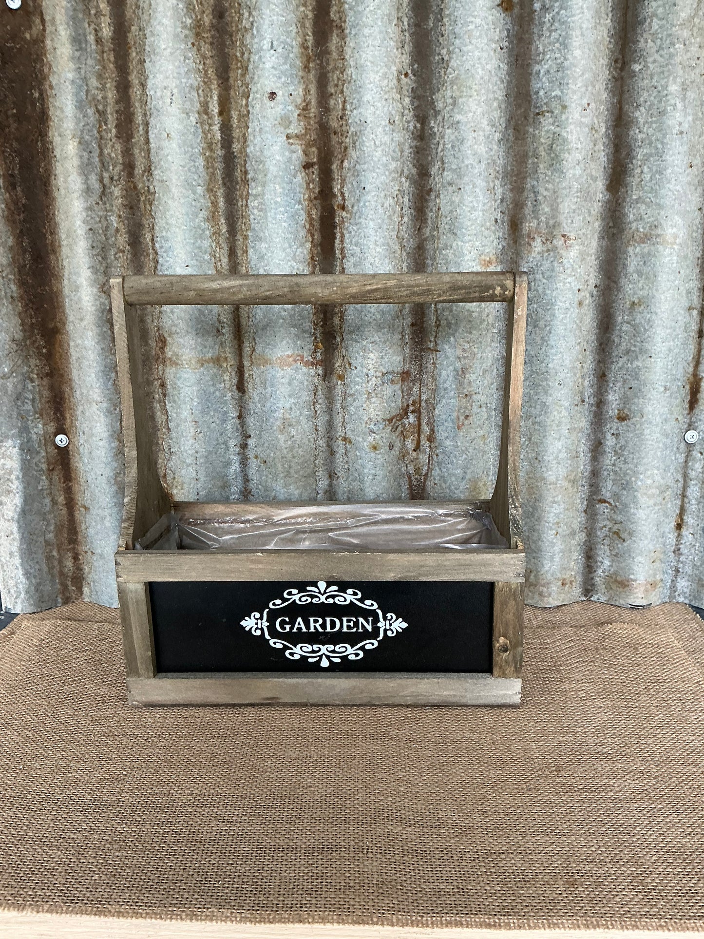 Wooden Carry Tote Garden
