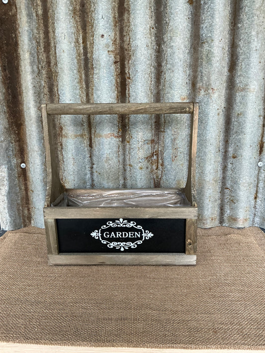 Wooden Carry Tote Garden