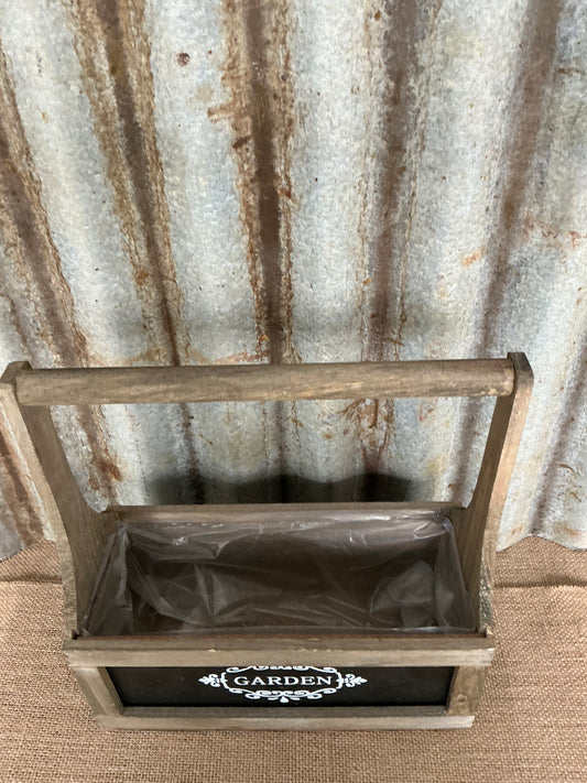 Wooden Carry Tote Garden