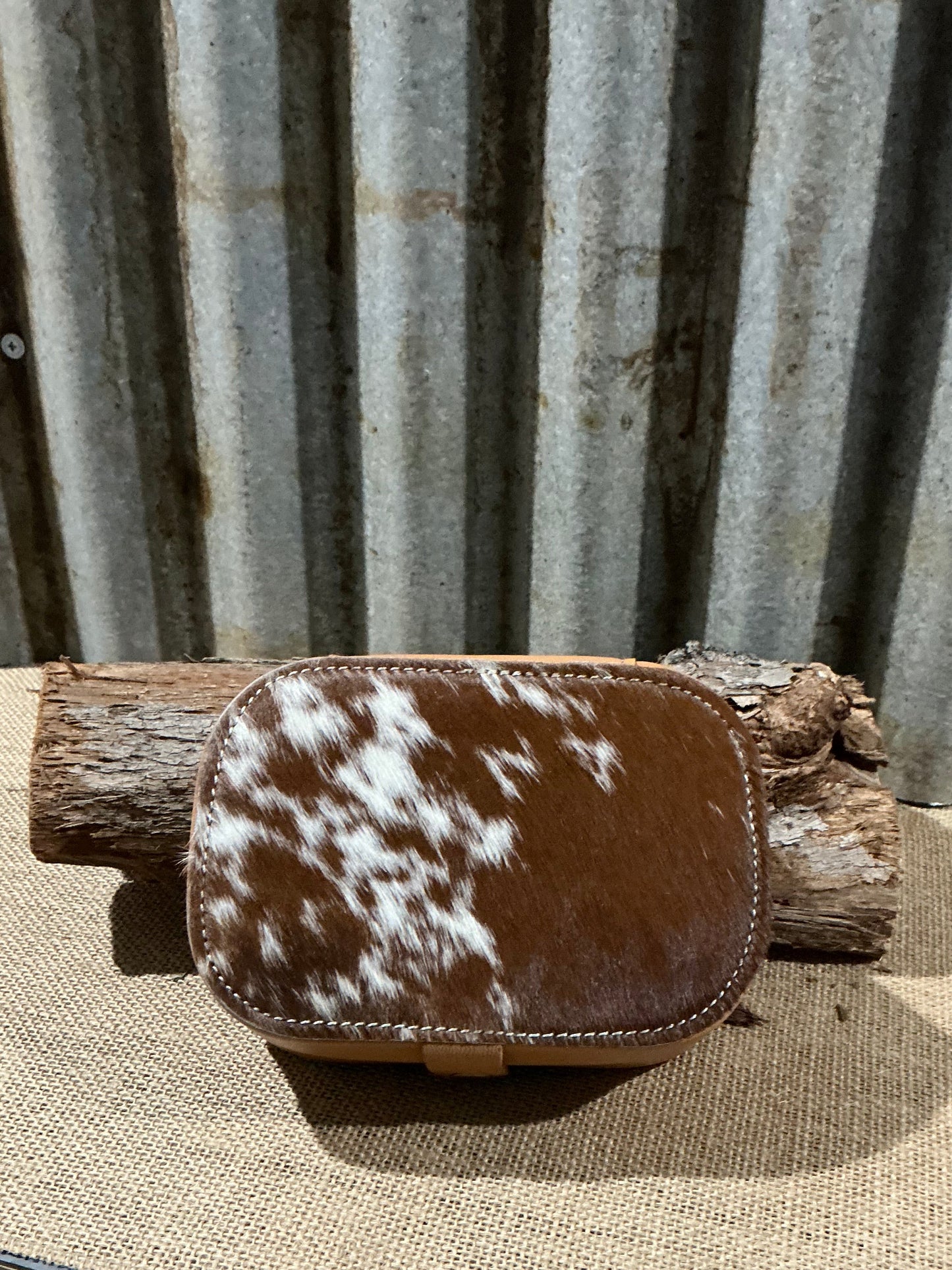 Cowhide Travel Jewellery Box